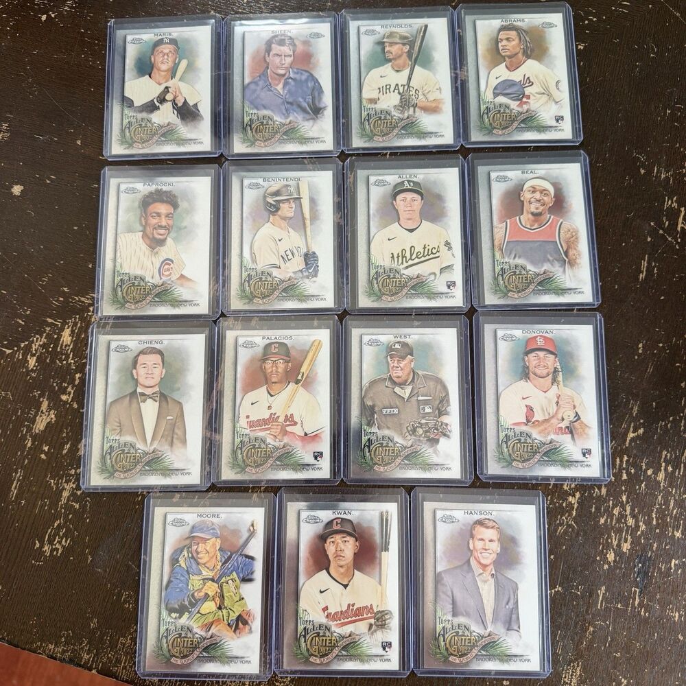 2022 Allen Ginter Chrome 100 Card Lot NM + 5 Refractors No Duplicates Top Loaded - Picture 3 of 8